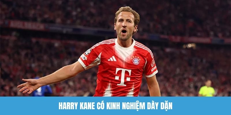 Harry Kane có kinh nghiệm dày dặn