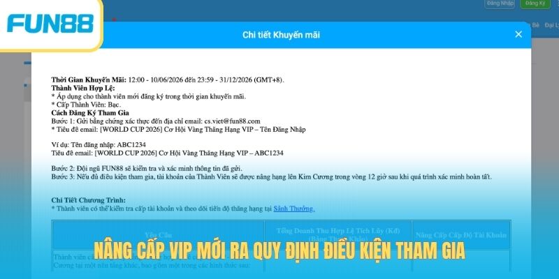 Nâng cấp VIP mới ra quy định điều kiện tham gia